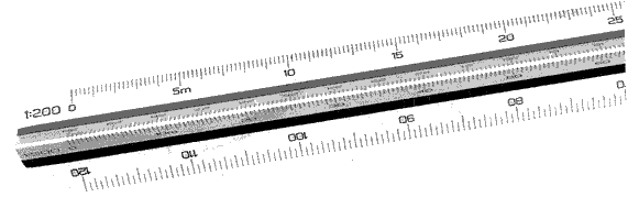 scale with various markings