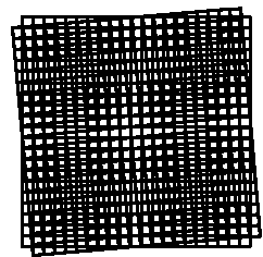 Square grid superimposed